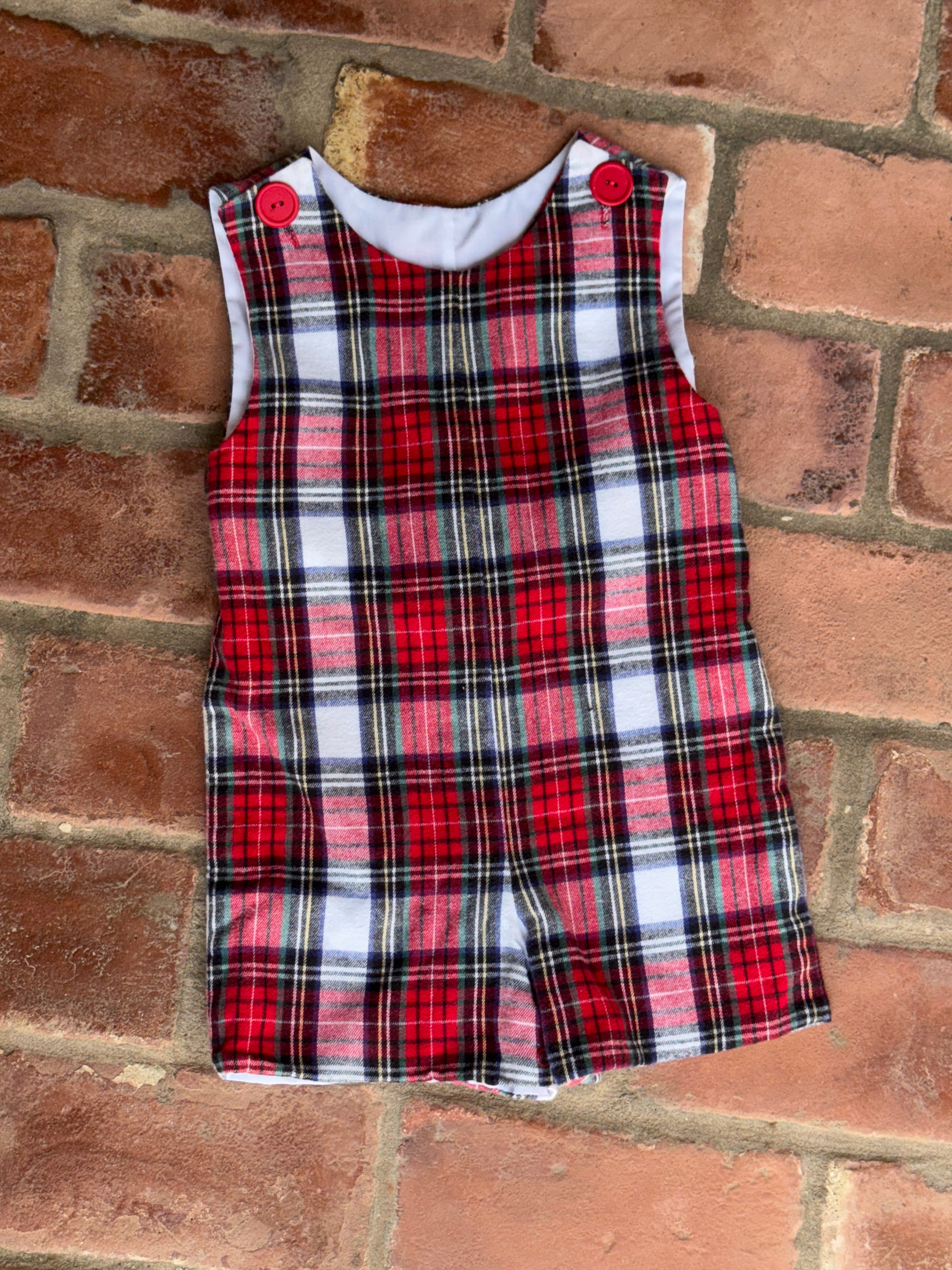 Kelly's Kids Plaid JonJon 18M