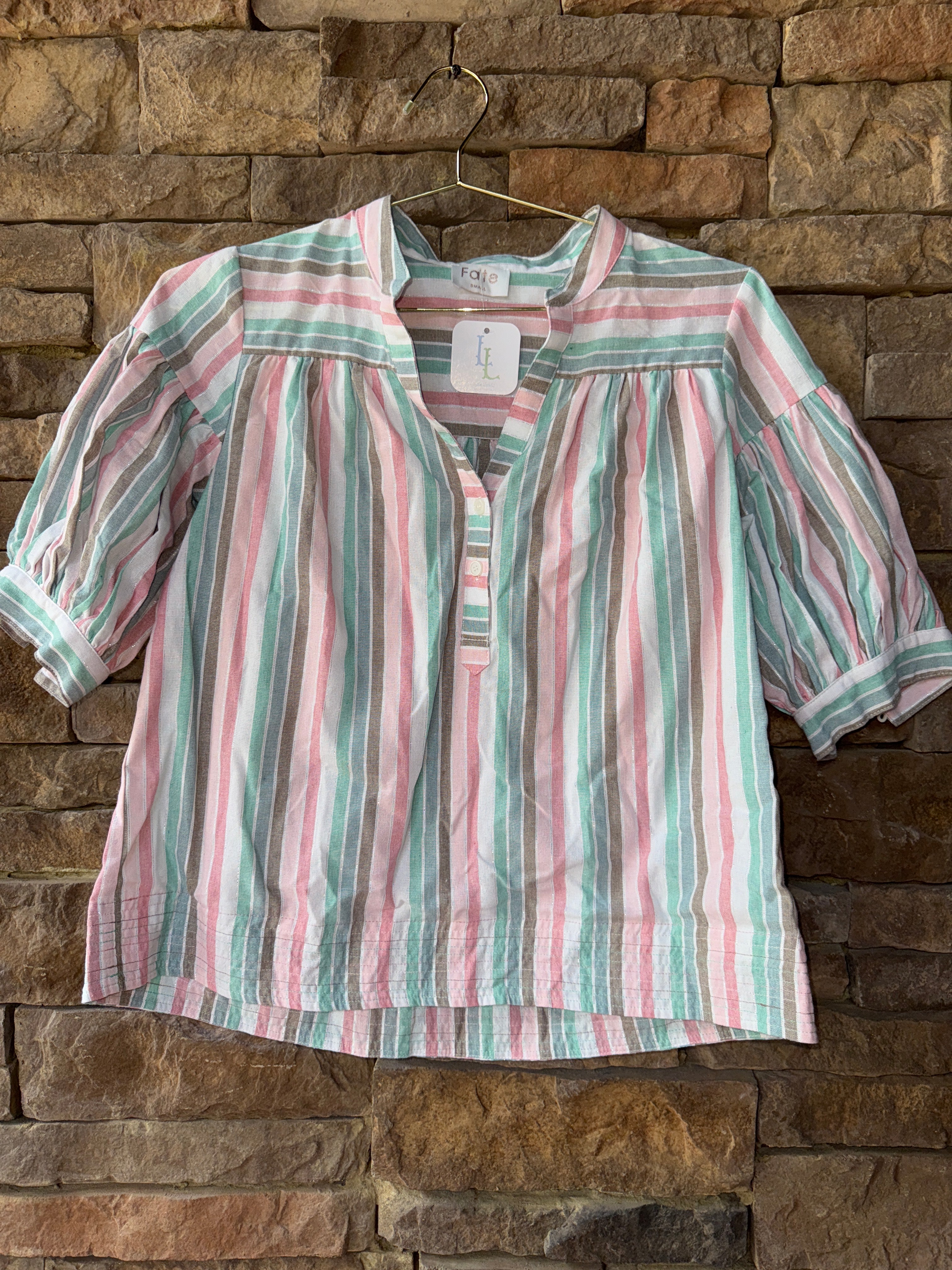 Fate Striped Ss Top S
