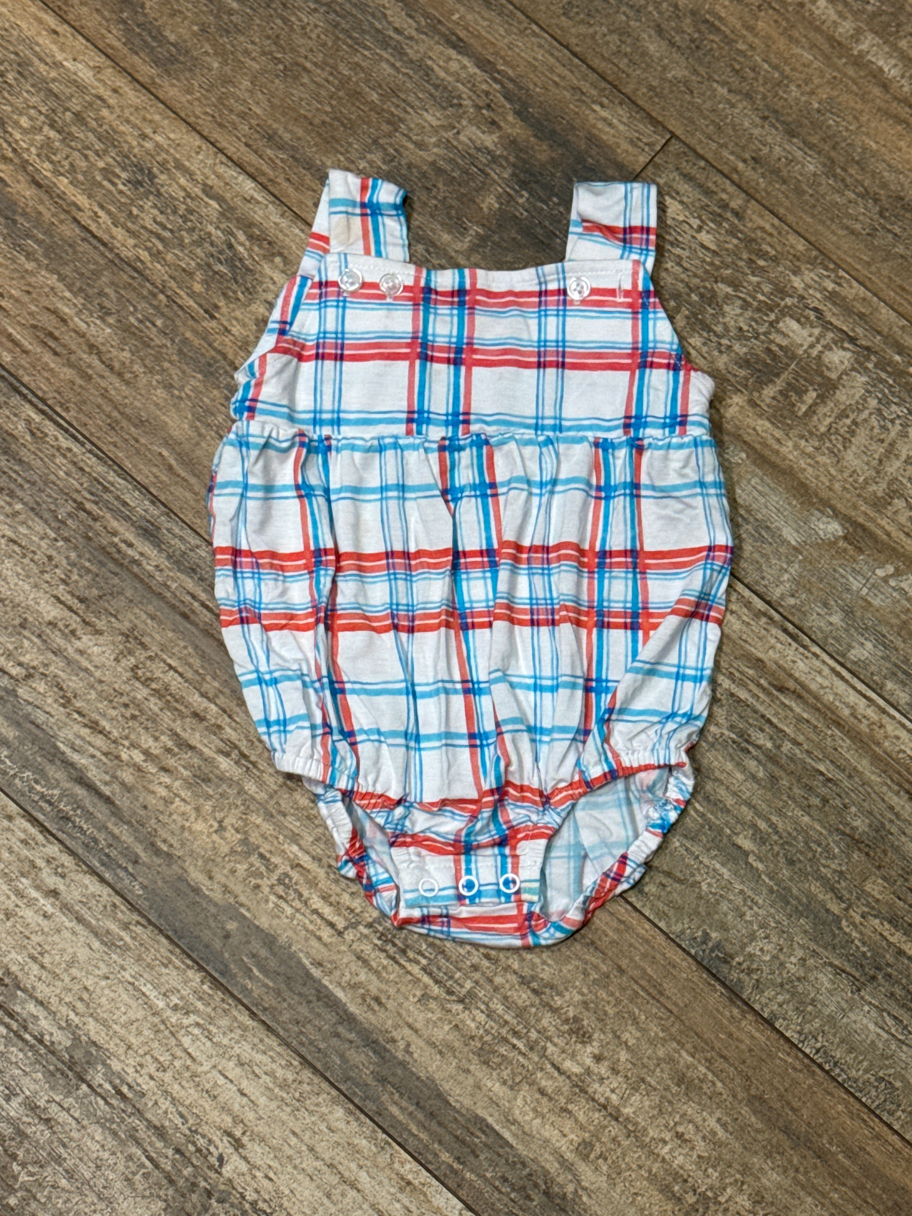 Sweet Bay Red White Blue Bamboo Bubble 6-12m