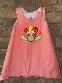 Gingham Turkey Dress 5T