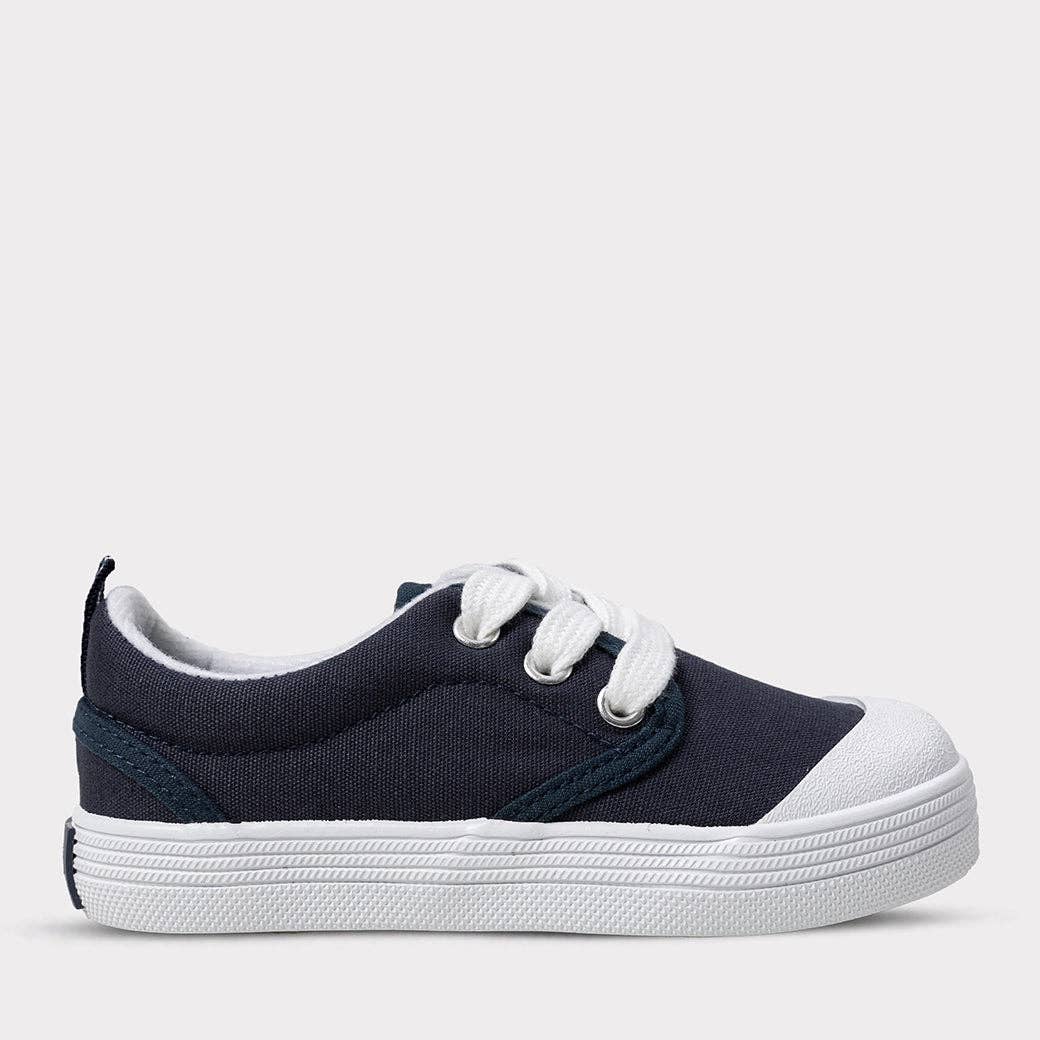 Shelby Boys Lace-Up Sneaker: Navy