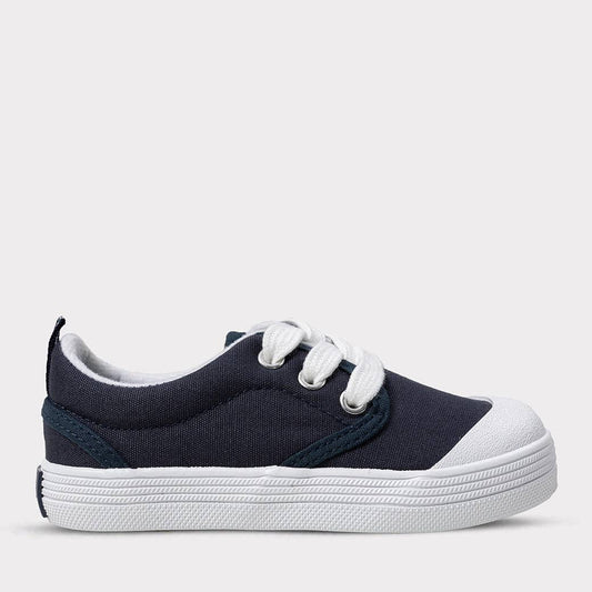 Shelby Boys Lace-Up Sneaker: Navy