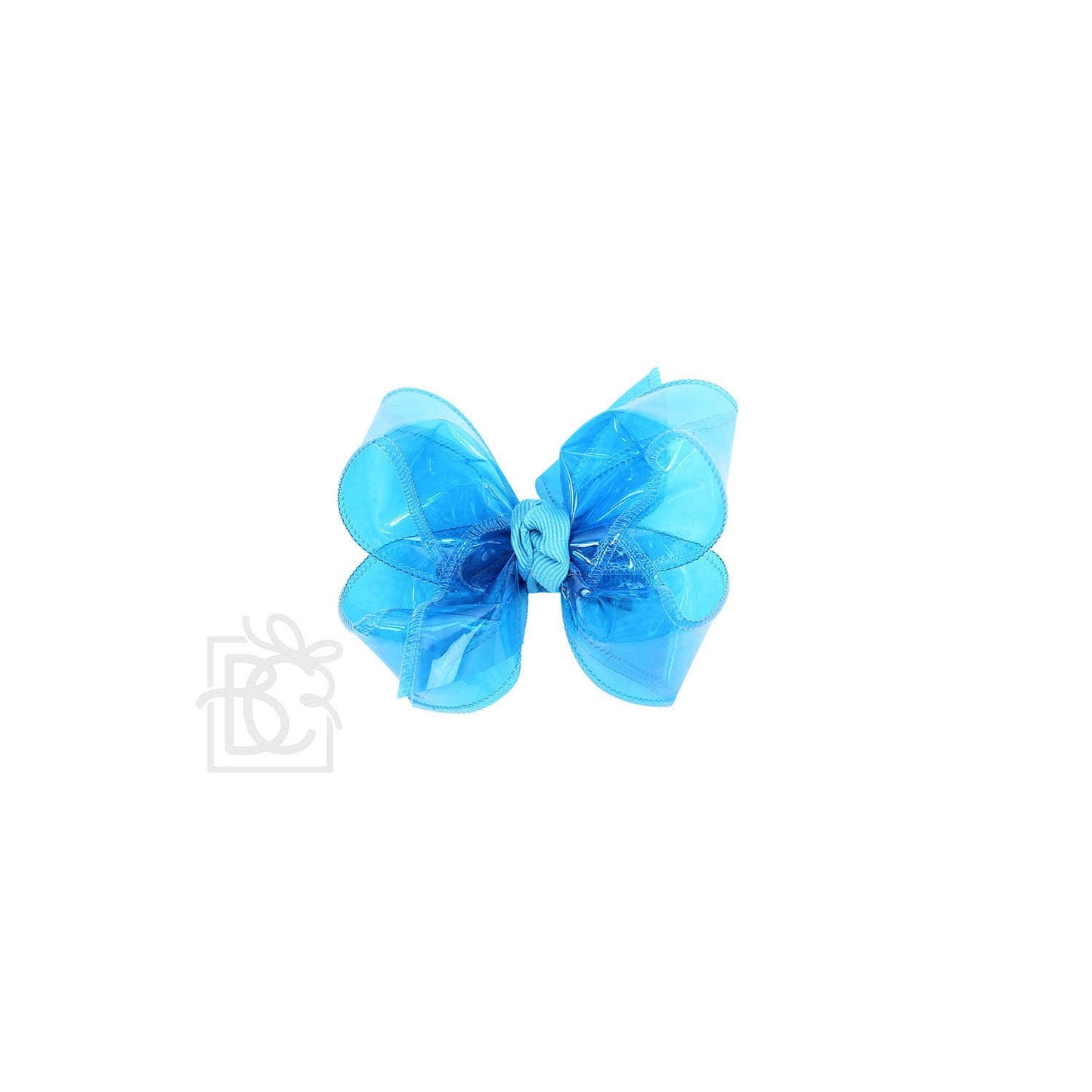 WATERPROOF BOWS ON ALLIGATOR CLIP: 5.5" Huge - 2.5" Ribbon on Alligator Clip / BRIGHT YELLOW