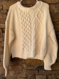 Fp Cream Knit Sweater S
