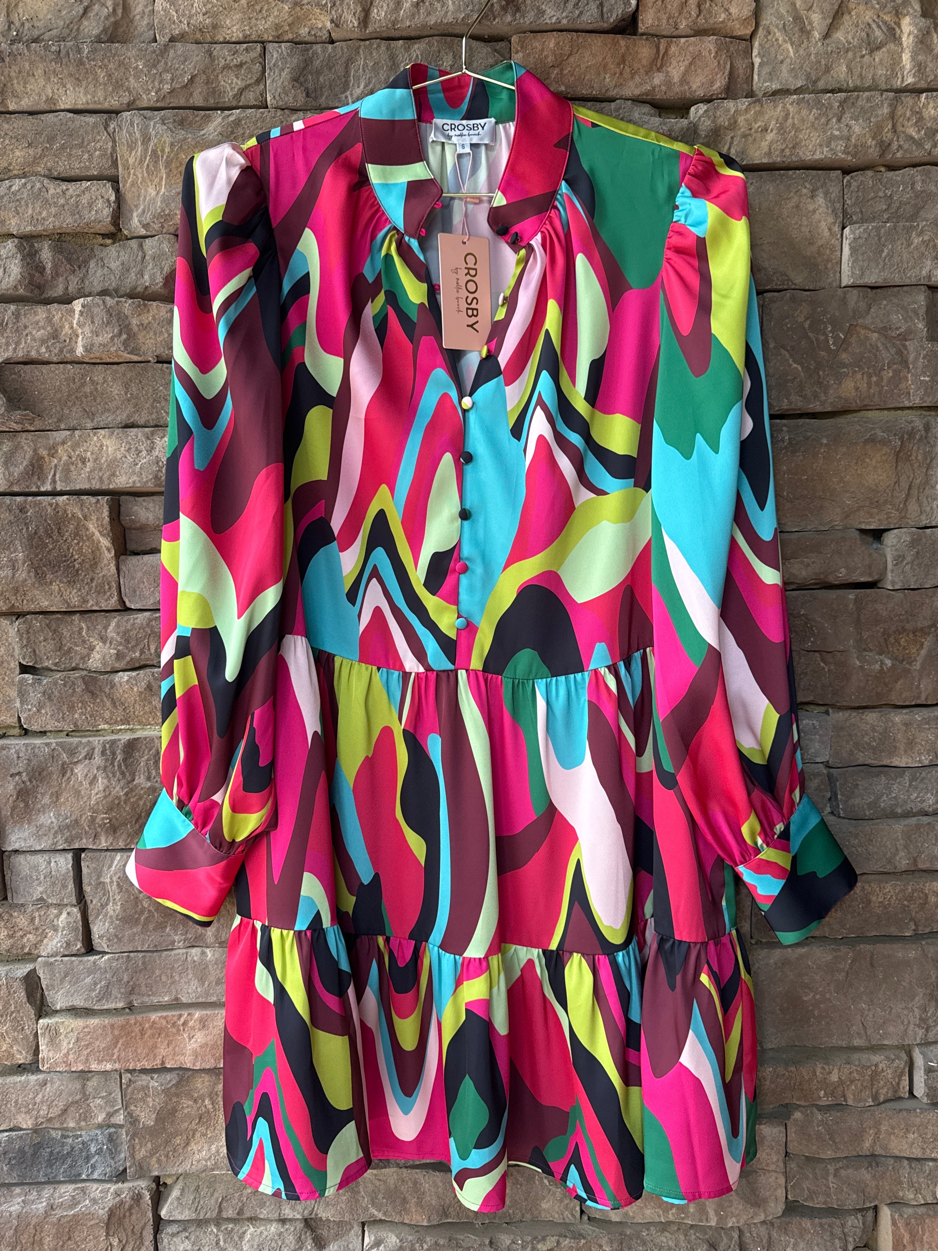 CROSBY Blaze Dress in Holidazed
