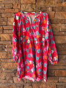 Jodifel Pink Floral LS Dress M