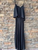 Show me your mumu black strappy jumpsuit S
