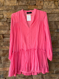 Tuckernuck Pomander Place Ophelia Pink Gauze Mini Dress XS