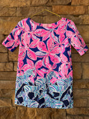 Lilly Pulitzer Floral Zebra Aline Dress XS (2-3)