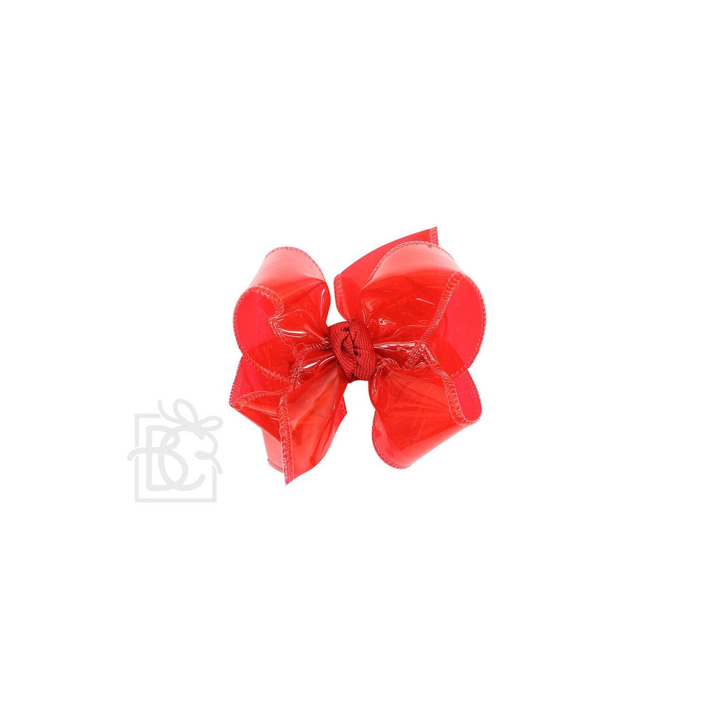 WATERPROOF BOWS ON ALLIGATOR CLIP: 5.5" Huge - 2.5" Ribbon on Alligator Clip / HOT PINK