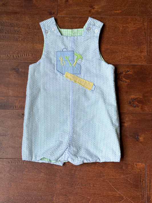 Bailey Boys Reversible Jon Jon Tools/Bunny 24M