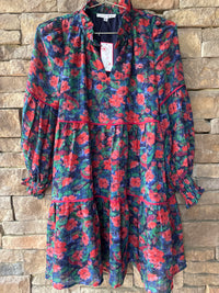 Joy Joy Dress in Jeweled Lillies XS