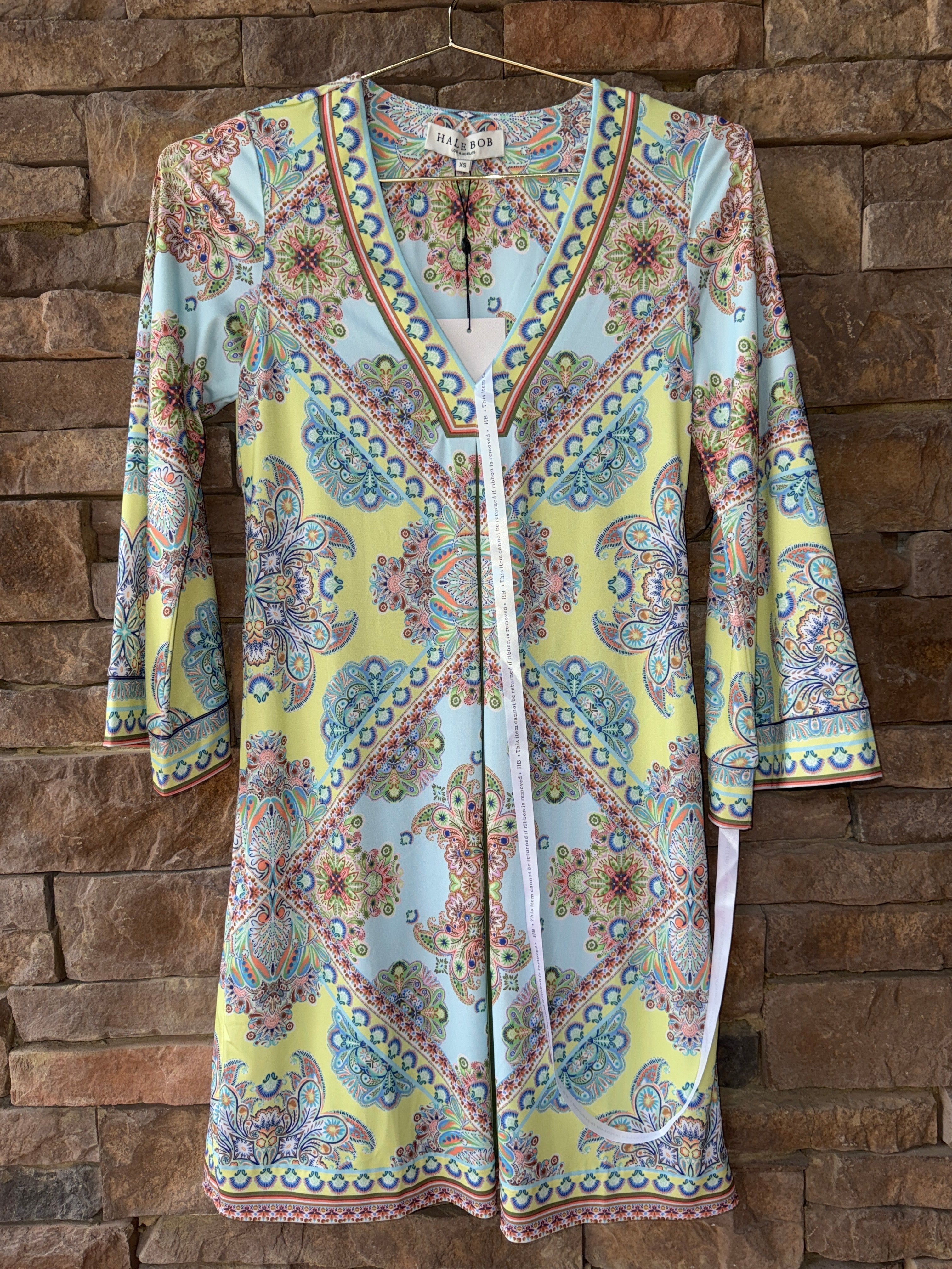 Hale Bob Zariah Dress Turquoise