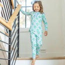 Girls Bamboo Loungewear - Frosted Christmas: 8