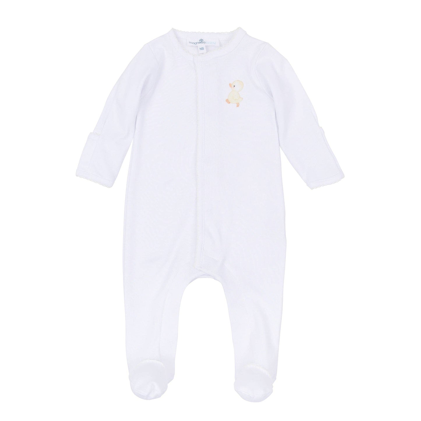 Downy Ducklings Embroidered Footie