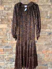 Buddy Love Black Leopard Print Maxi M
