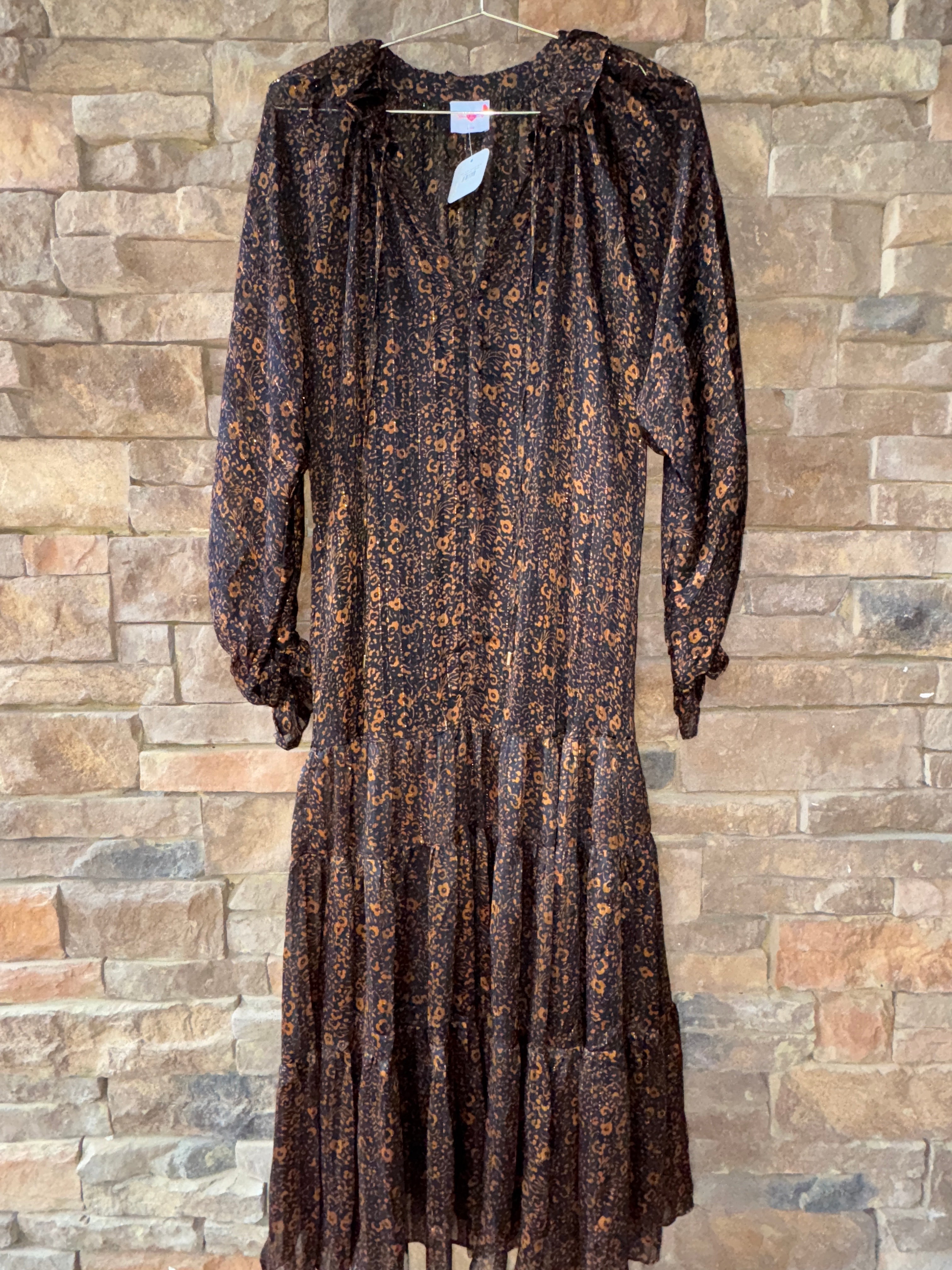 Buddy Love Black Leopard Print Maxi M