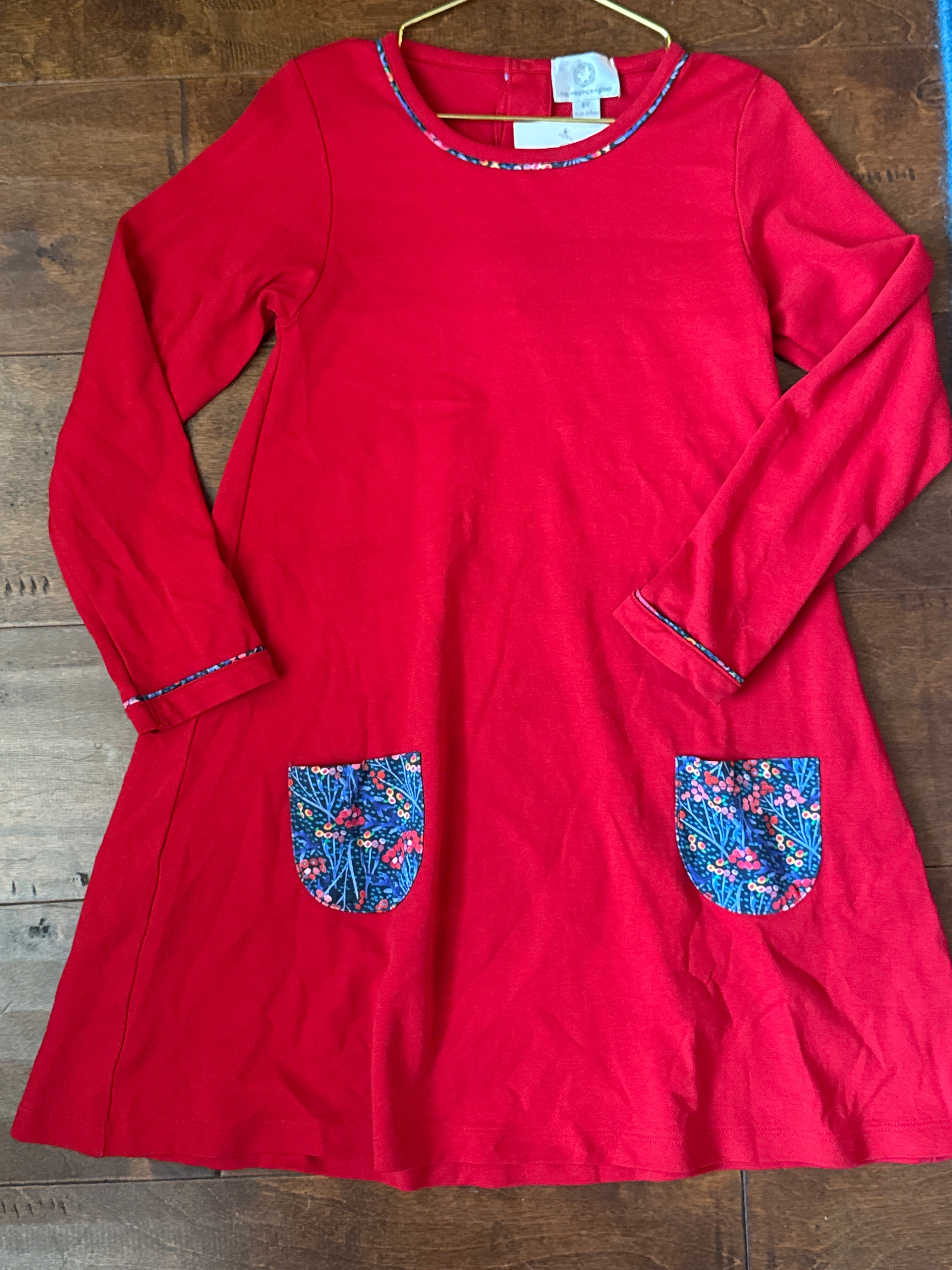 The Proper Peony Floral Pocket Swing Dress 8Y