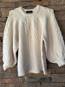 Fabrik Cream Chunky Sweater L