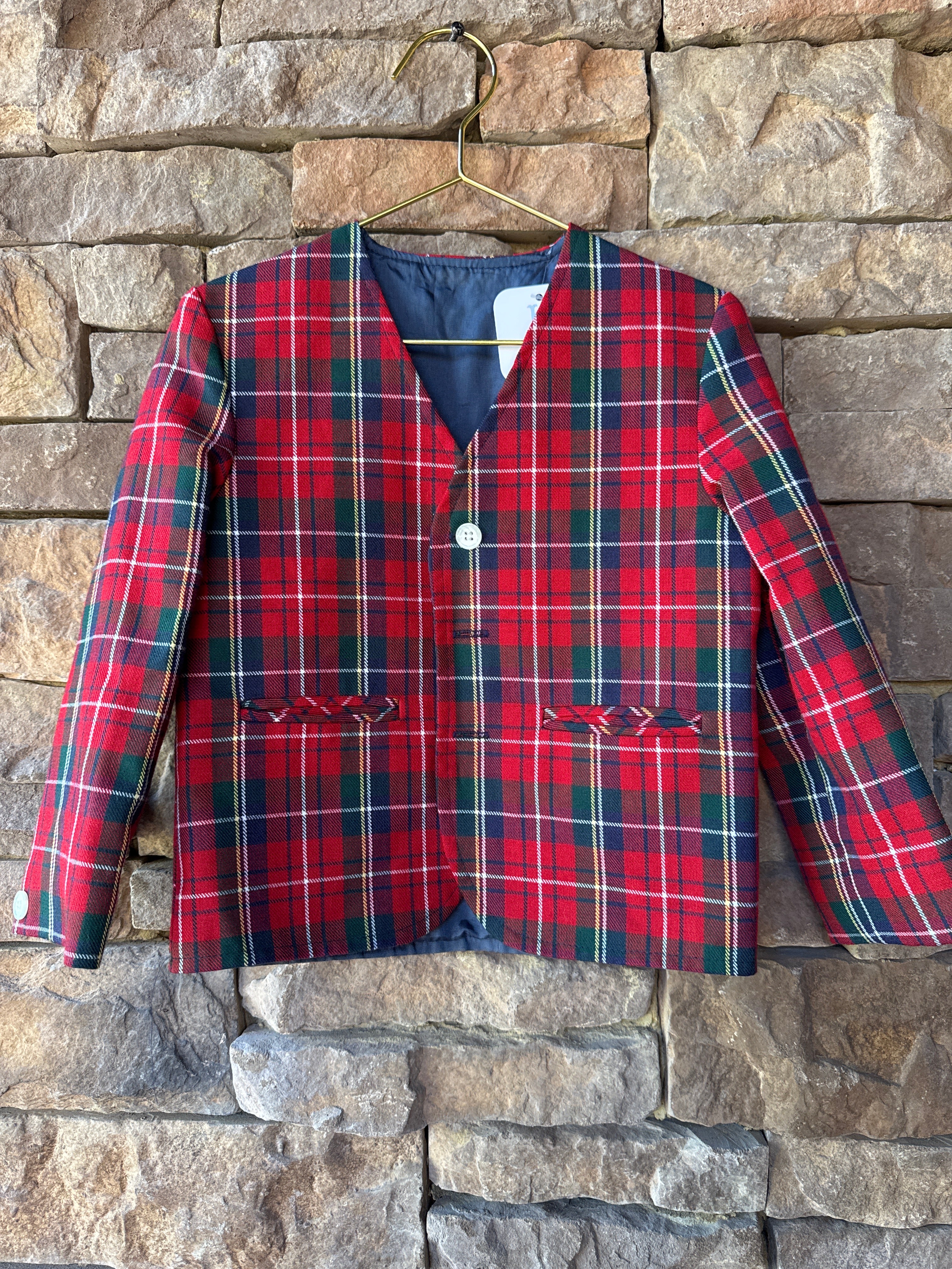 Plaid Ls Blazer 3T