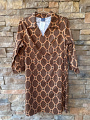 Melly M Buckle Brown Dress 16