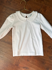 Pima Cotton Ls Peter Pan Collar Shirt 5