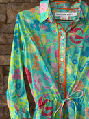 Gretchen Scott Floral Butterfly Ls Dress S
