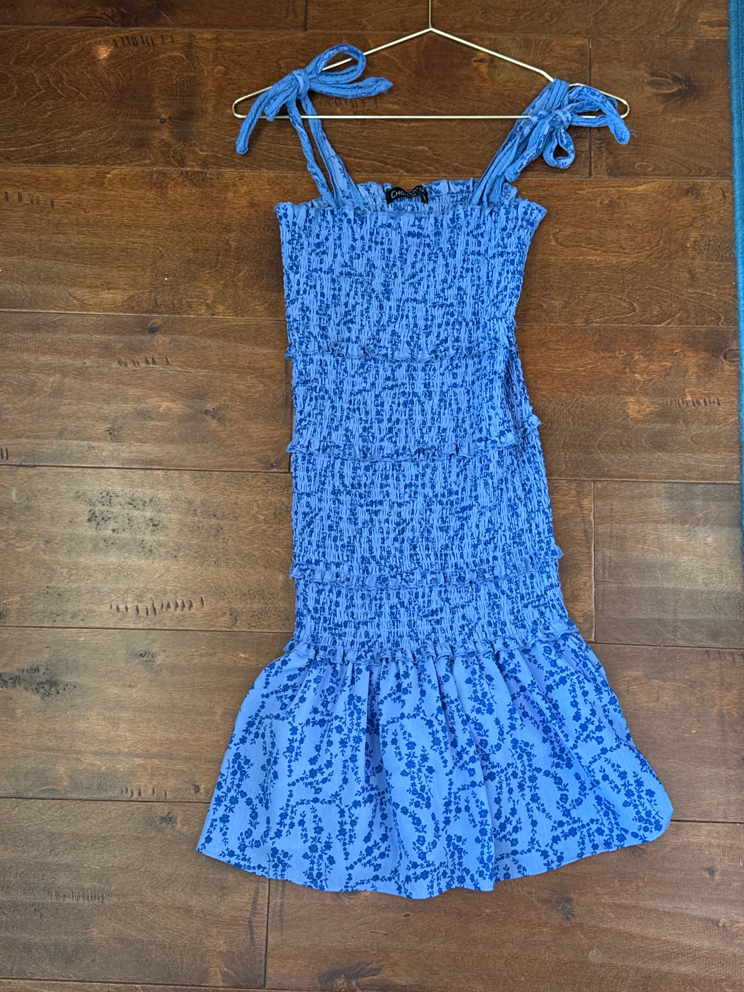 ChouYouton Kids Smocked Floral Dress XS (10)