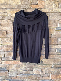 Renuar Fringe Neck Top S
