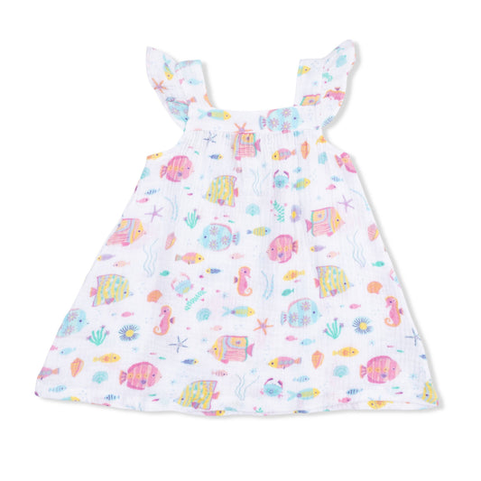 Sunny Coral Reef Fish - Sundress and Bloomer
