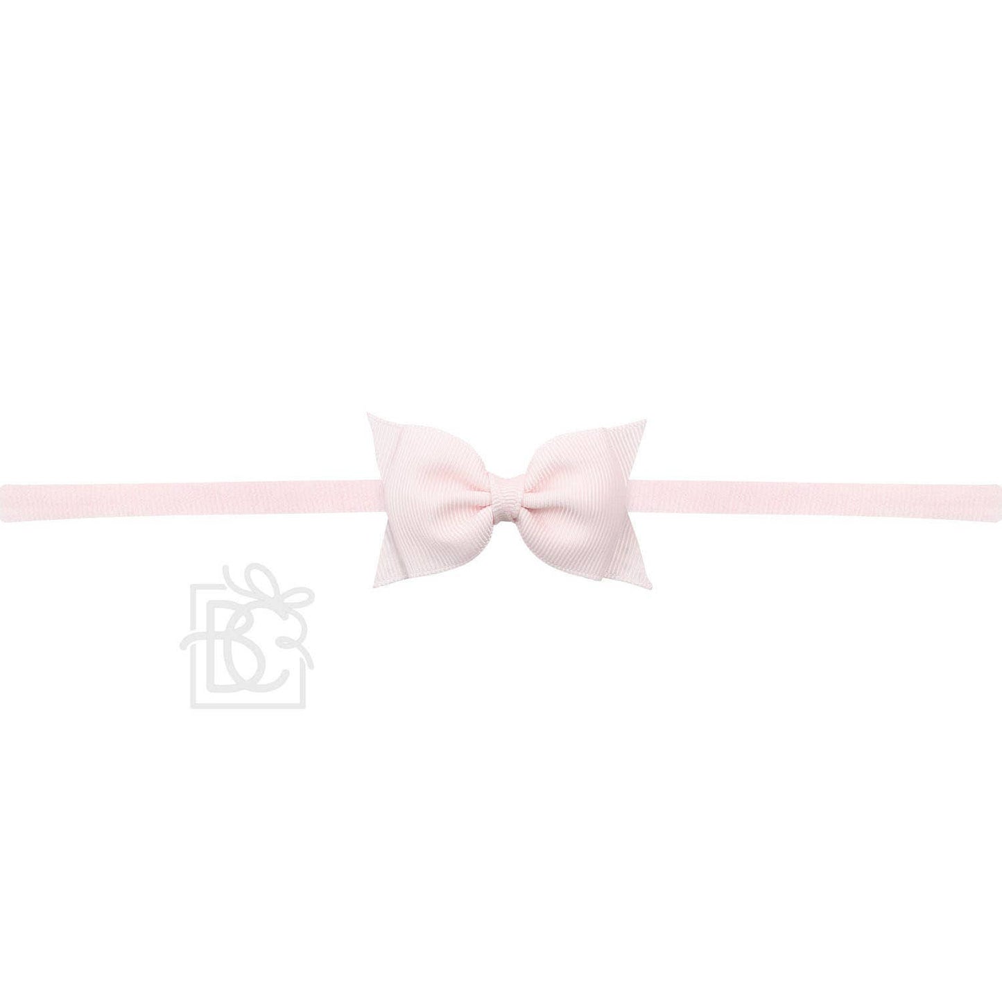 1/4" PANTYHOSE HEADBAND W/ 2.5" FLAT SOPHIA BOW: RED