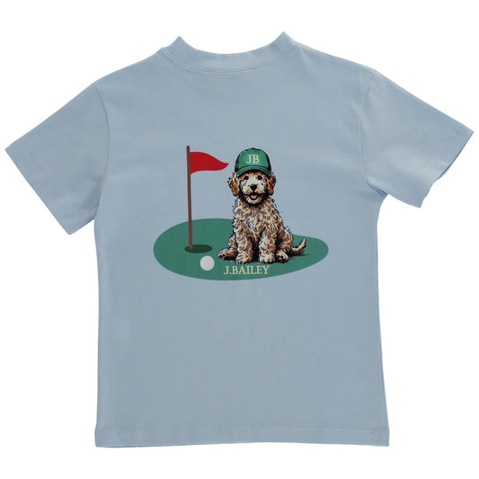 Augusta Dog on Bayberry Tee