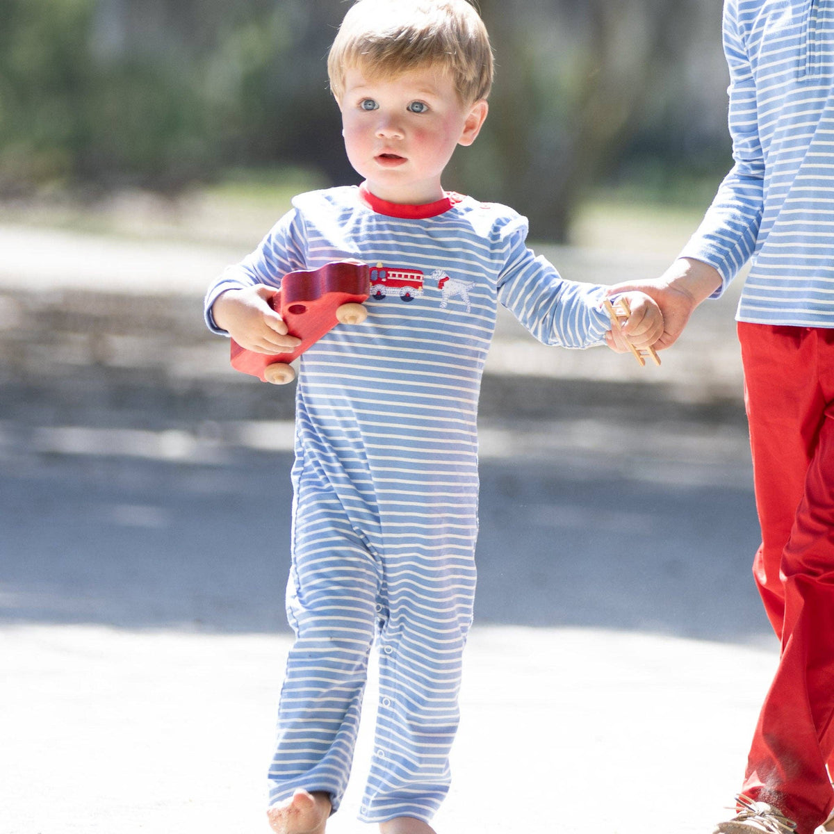 Fire Truck Dalmation Romper