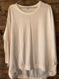 ZSupply Cream Ls Tee M