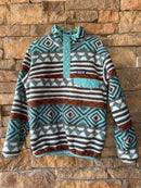 Patagonia Aztec Print Fleece Pullover S 7-8