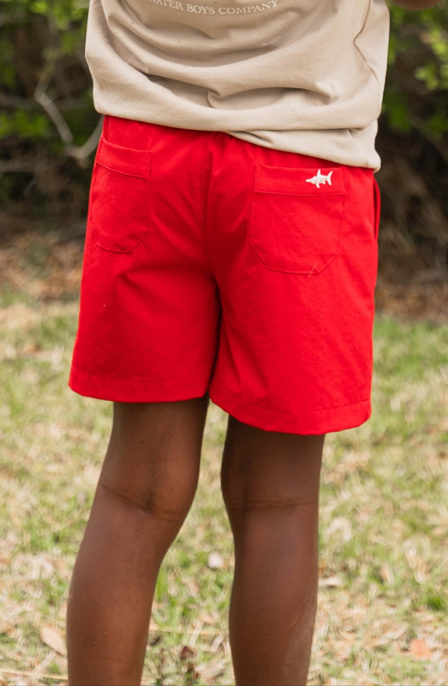 Boys Topsail Performance Shorts –Red