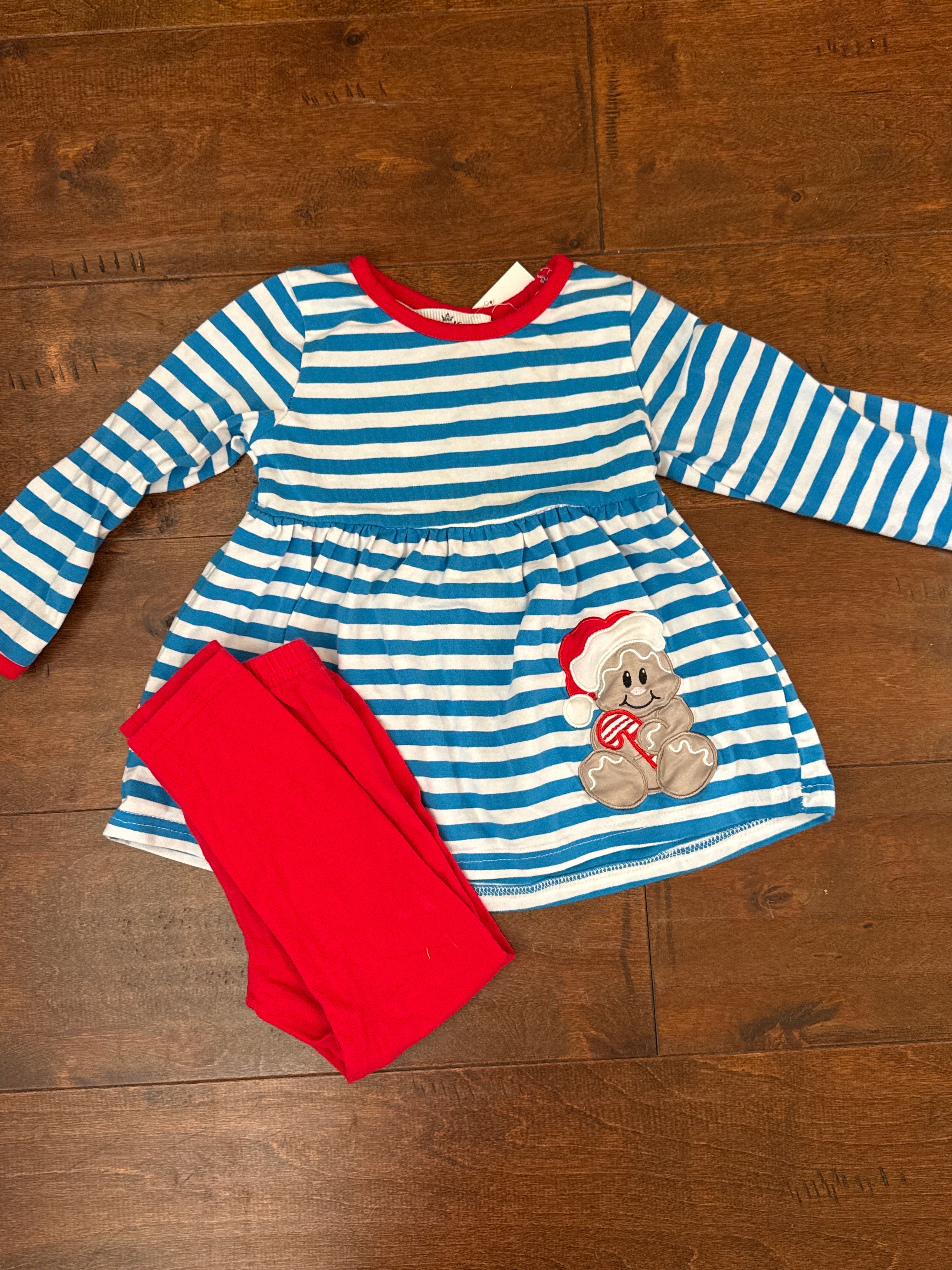 Marie Nicole Gingerbread Man 2piece set 3T
