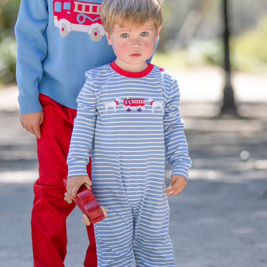 Fire Truck Dalmation Romper