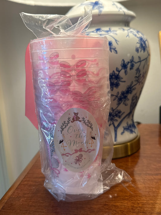 Over the Moon Its A Girl Frosted Cup