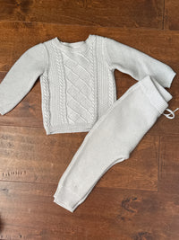 Beige Knit Set 12M