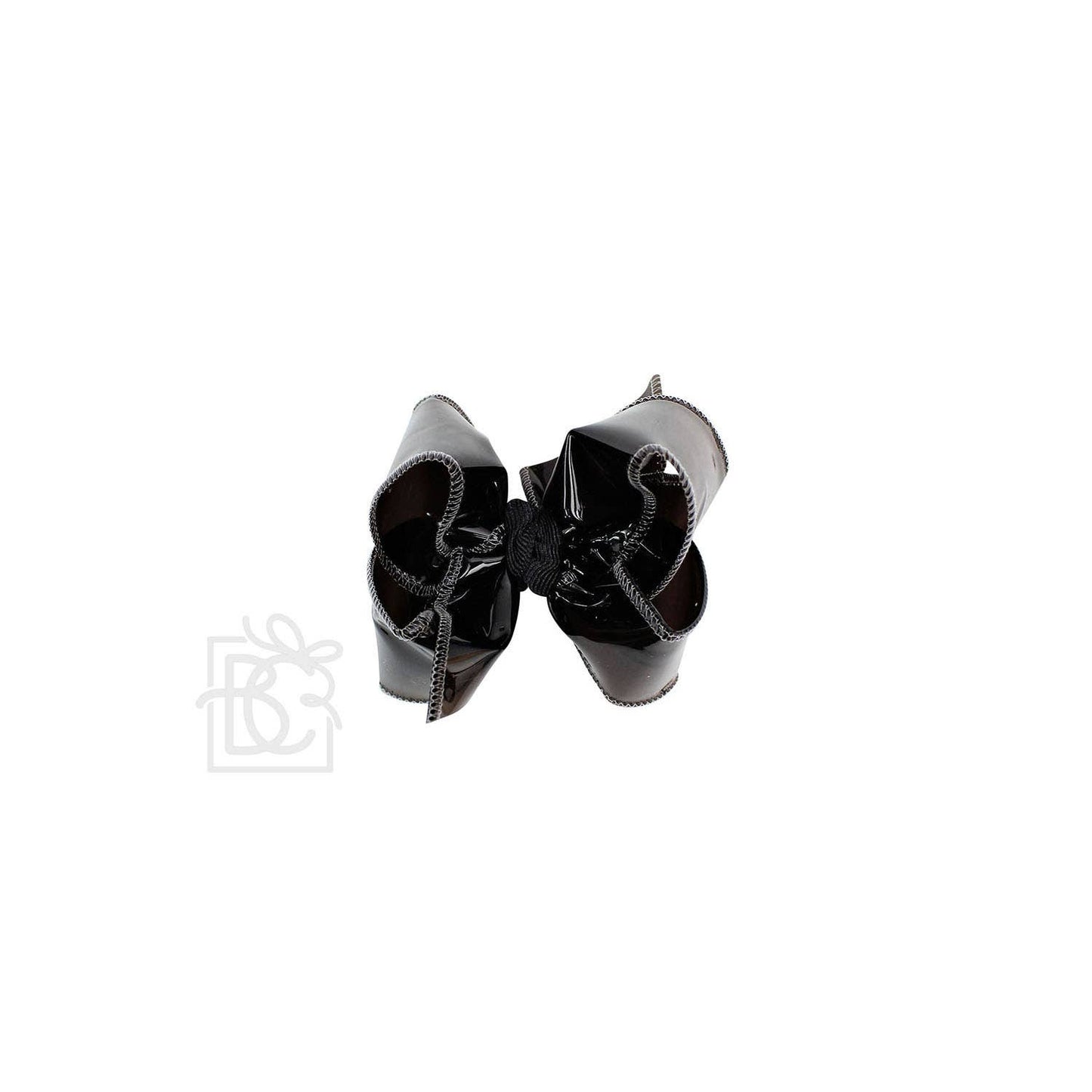 WATERPROOF BOWS ON ALLIGATOR CLIP: 5.5" Huge - 2.5" Ribbon on Alligator Clip / BRIGHT YELLOW