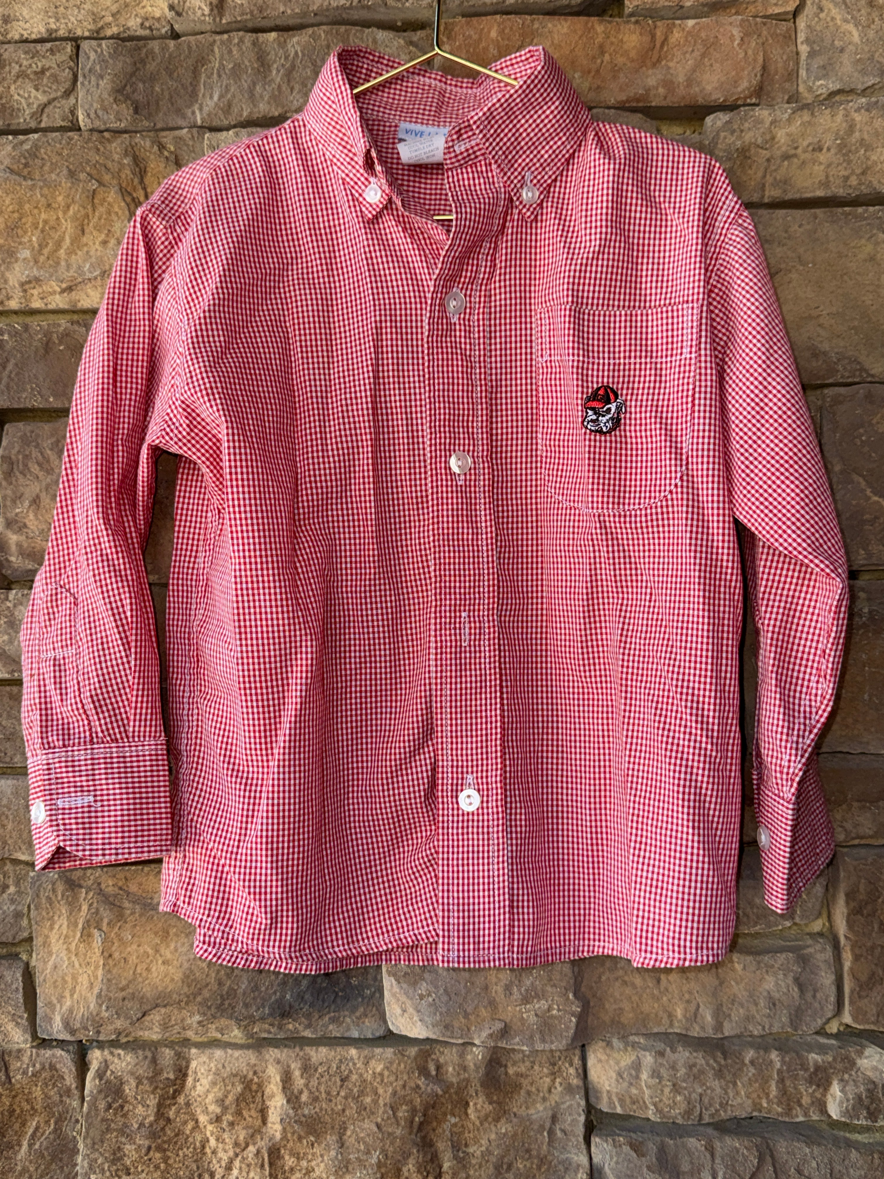 Vive La Fete UGA LS Button Up 4T