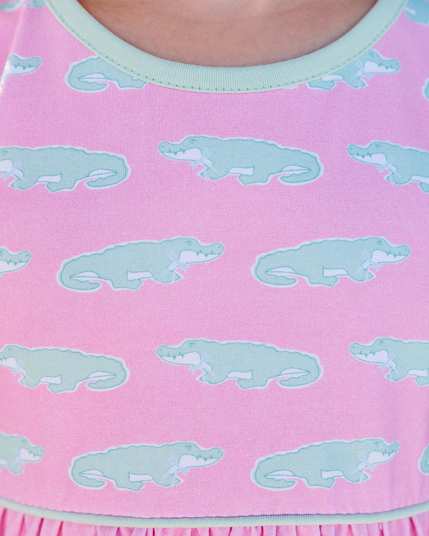 Later Gator Ruffle Pocket Dress