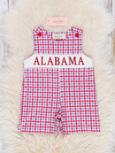 Alabama Smocked Gingham Johnny: 18/24MOS