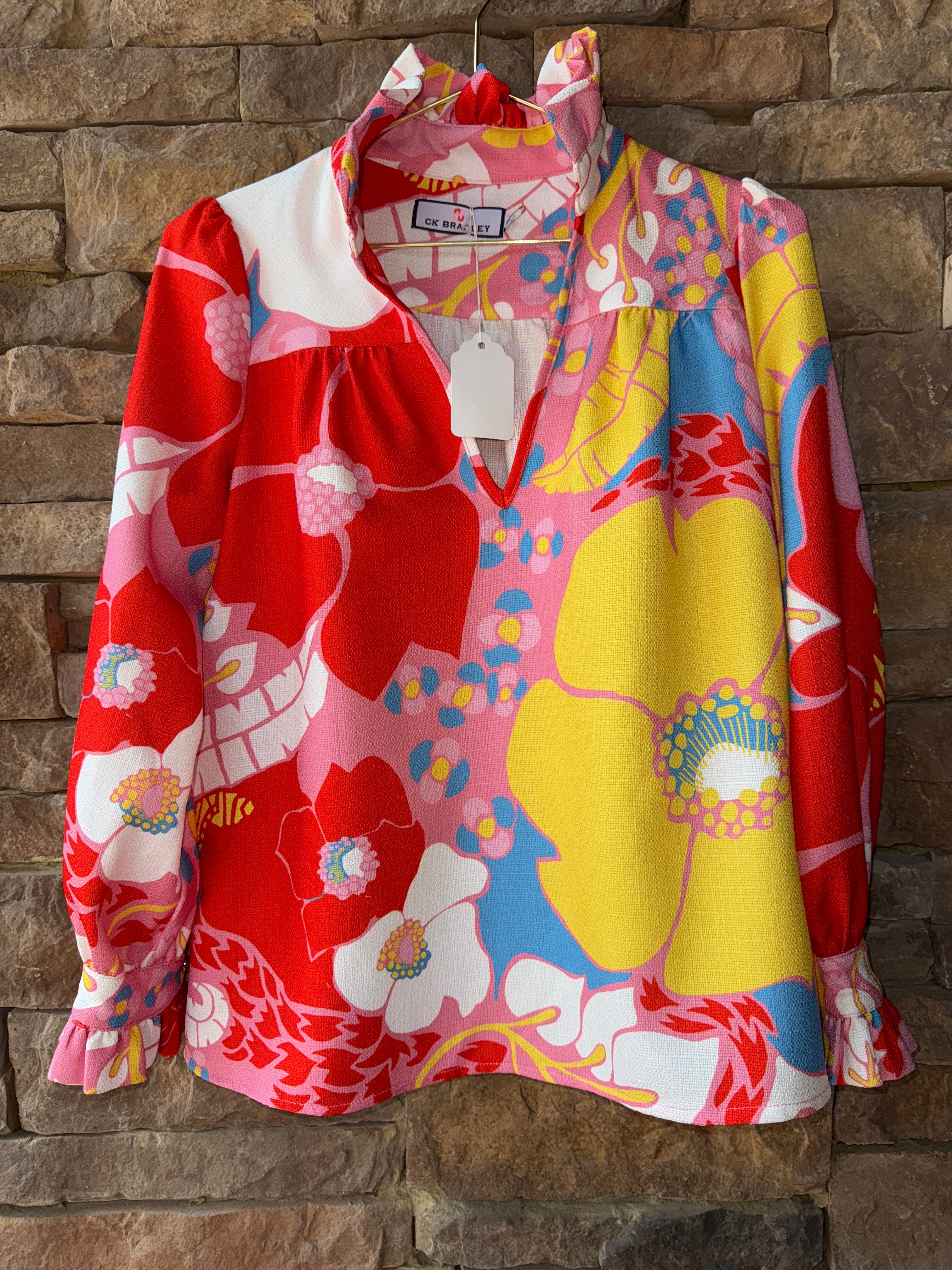 CK Bradley Aspen Blouse Narnia Punch XS