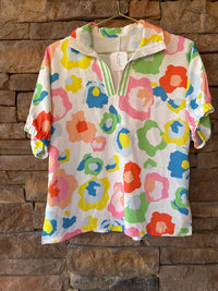 Multi Leopard Blouse S