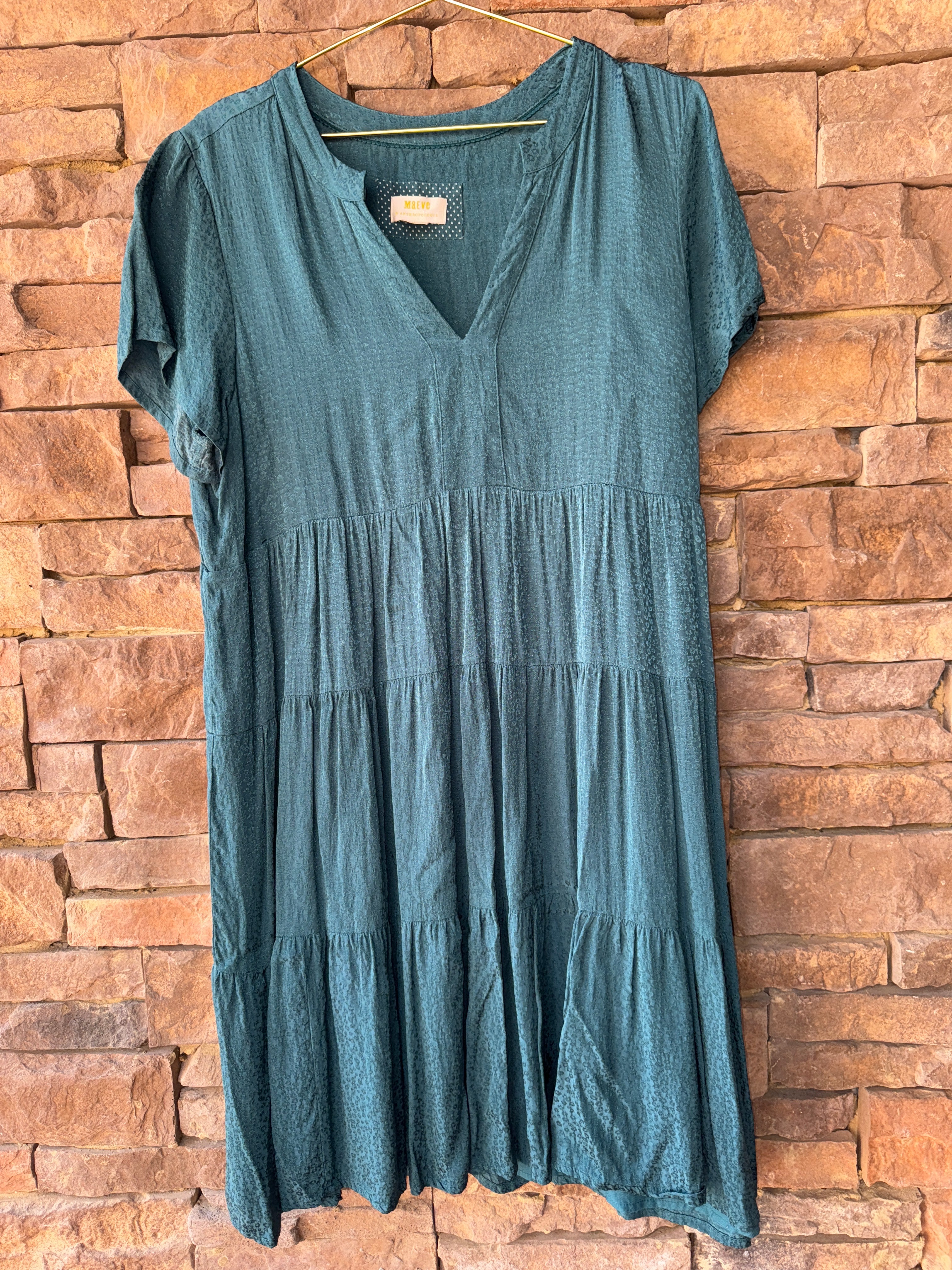 Anthropologie Turq Silk Dress XL