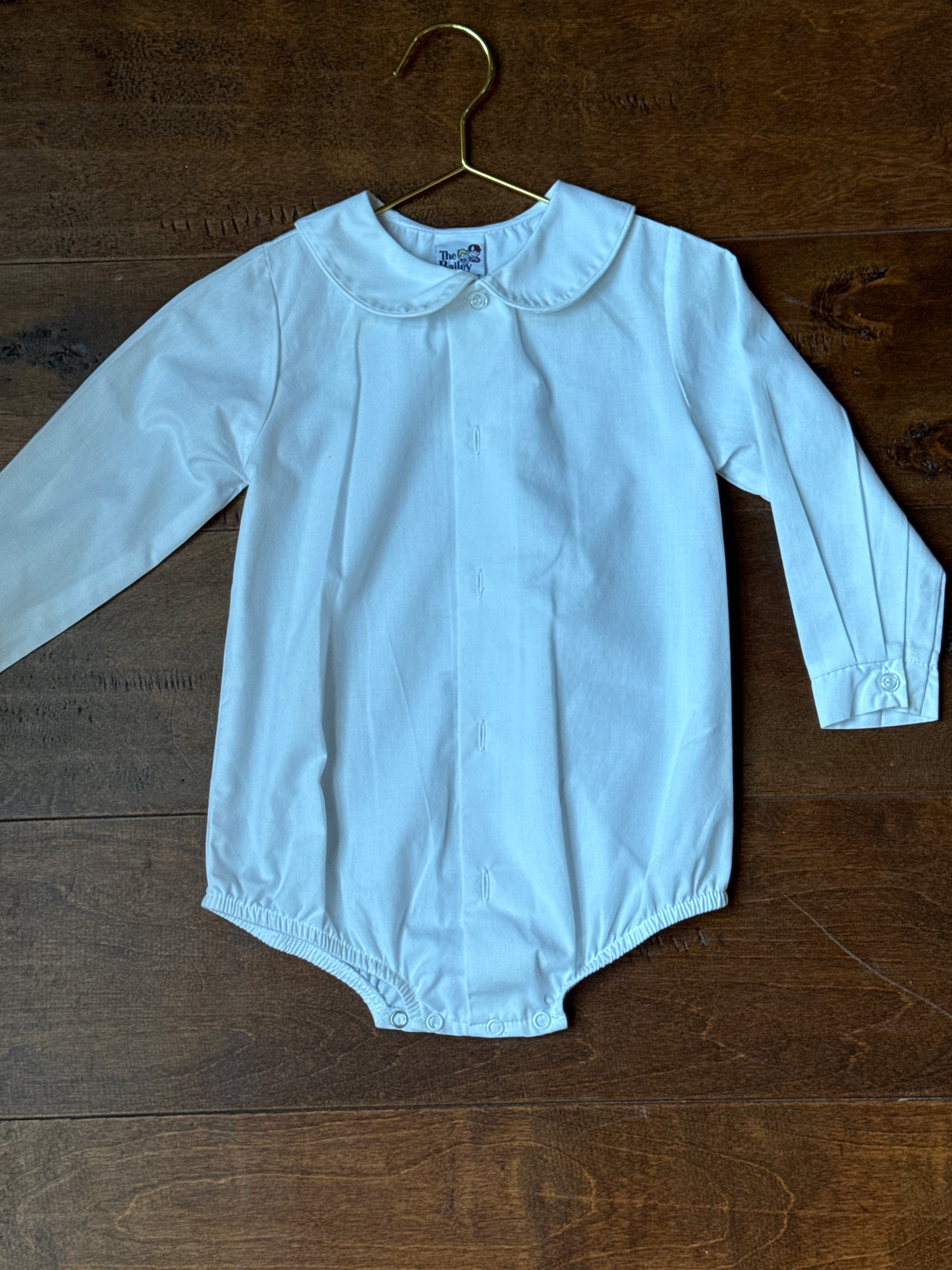Bailey Boys Peter Pan Collar Onesie 24m