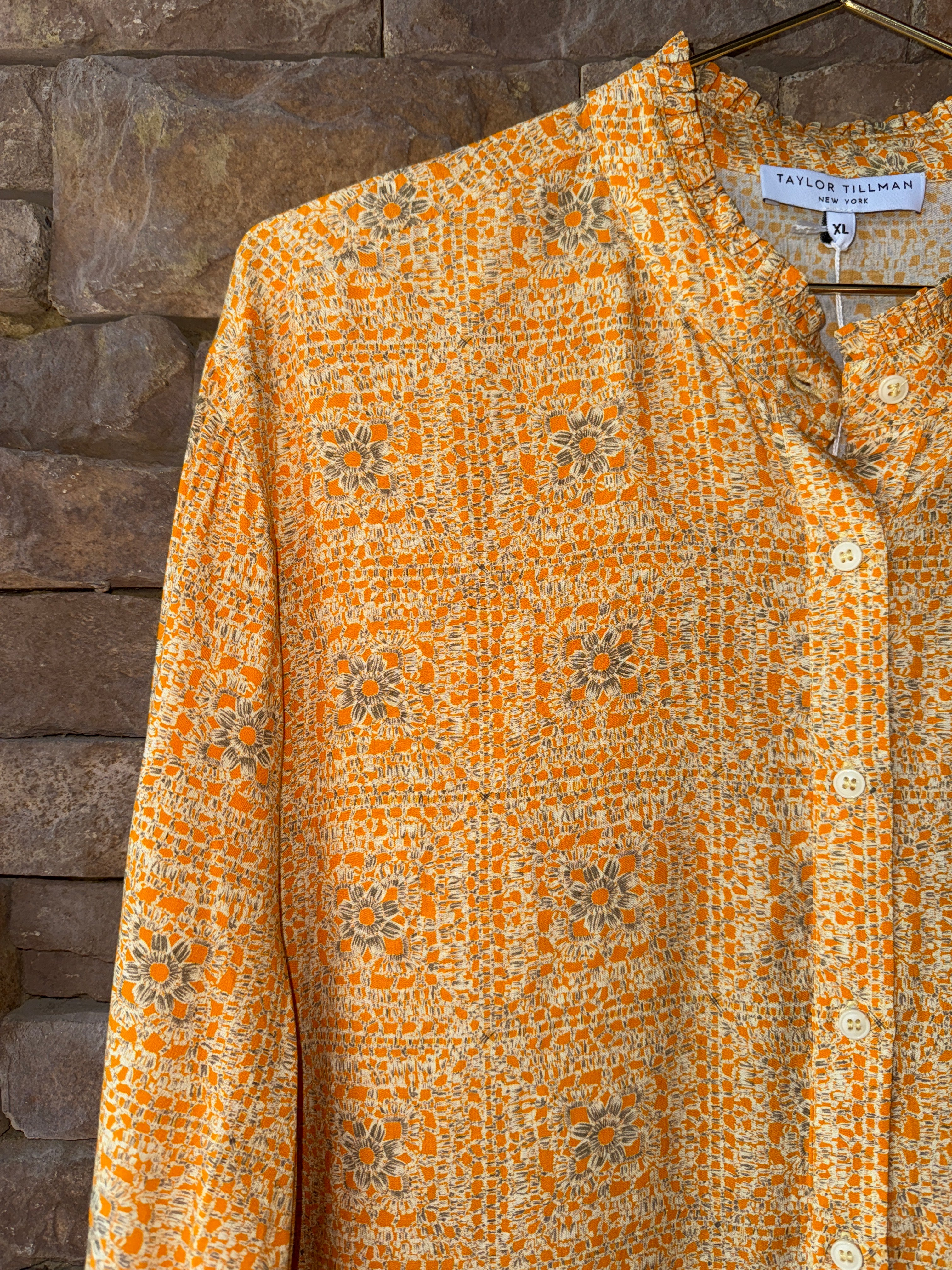 Taylor Tillman Cammie Dress Yellow Tile XL