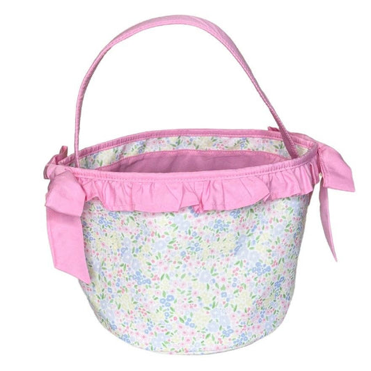 Gingham/Seersucker Easter Basket: Floral